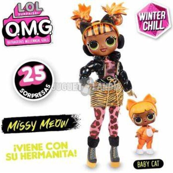 LOL SURPRISE OMG WINTER CHILL MISSY MEOW and BABY CAT - Picture 2 of 3